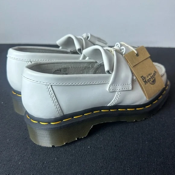 ❗️NEW Dr. Martens AirWair ADRIAN YELLOW STITCH LEATHER TASSEL LOAFERS Size 5 - Picture 10 of 15